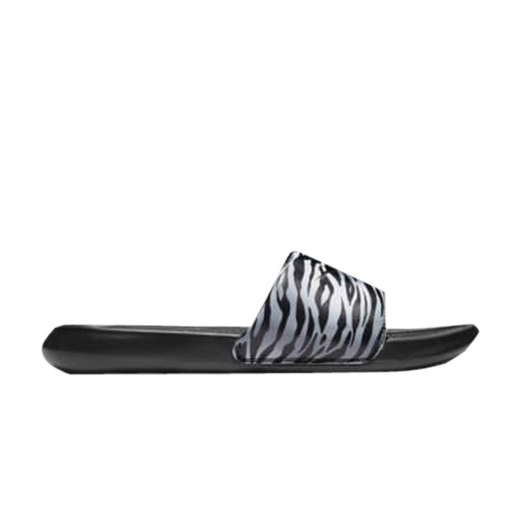 Wmns Victori One Printed Slide 'Black Metallic Silver'